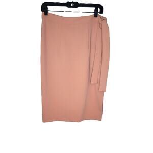EXPRESS NWOT Pink Side Tie Pencil Skirt Size 8